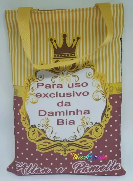 Eco bag Coroa cor marsala