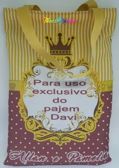 Eco bag Coroa cor marsala