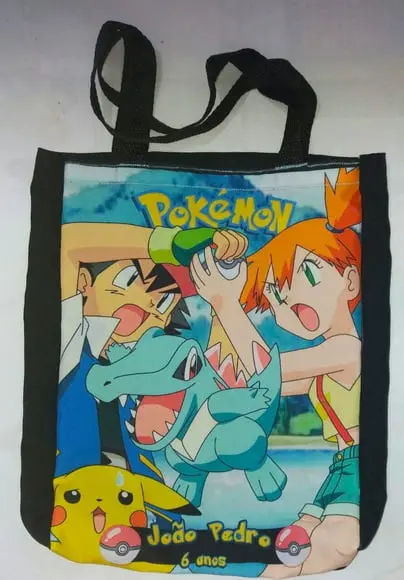 Ecobags ou sacolas com Fundo Pokemon