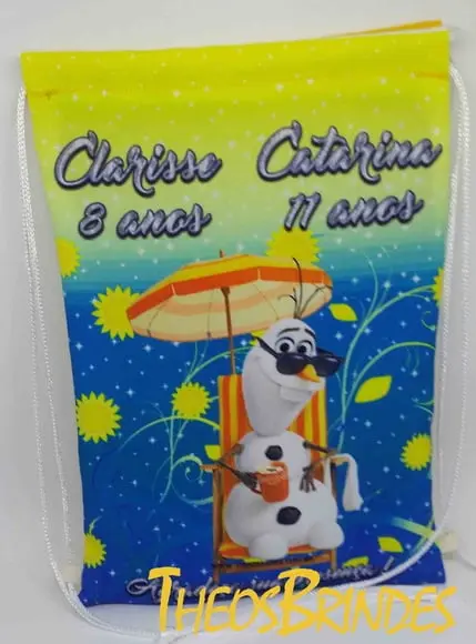 Ecobags Sacolas tema Frozen Forever