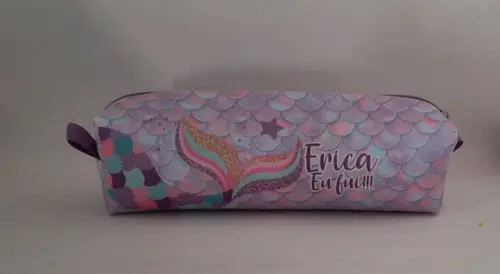 Estojo Escolar Personalizado Sereia