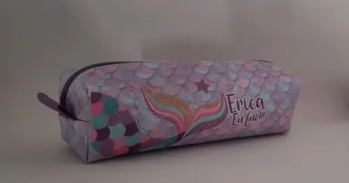 Estojo Escolar Personalizado Sereia