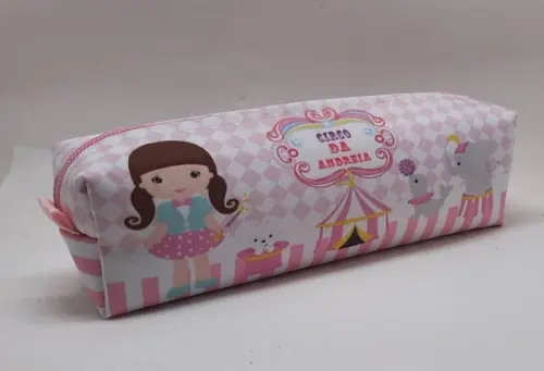 Estojo Personalizado Circo Rosa