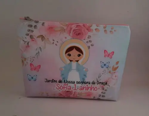Kit 1 Sacola + 1 Necessaire Nossa Senhora da Graça
