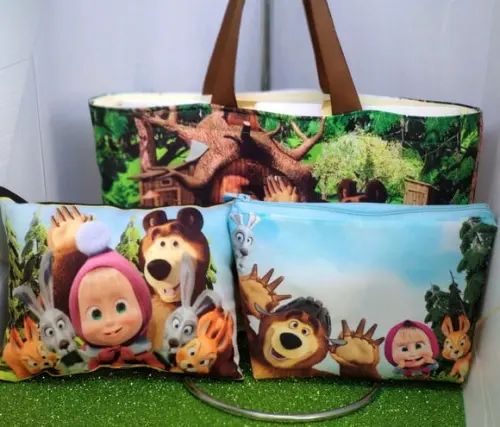 Kit 3 Peças Marsha e o Urso