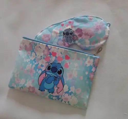 Kit de 10 Necessaire 10 Mascara de Dormir /tapa Olho Stitch
