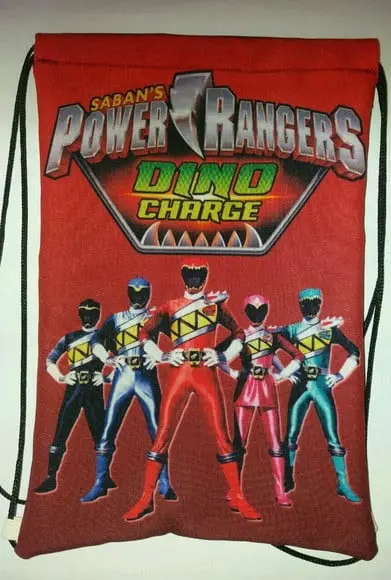 Kit mochilas + Almofadinha Power ranger