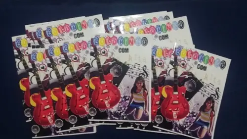 Kit Mochilas e Revistas Colorir Musica