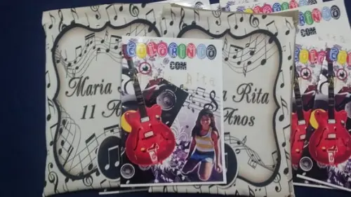 Kit Mochilas e Revistas Colorir Musica
