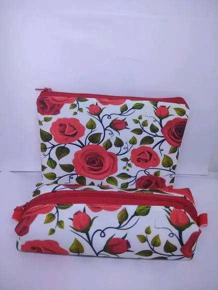 Kit Necessaire + estojo - floral