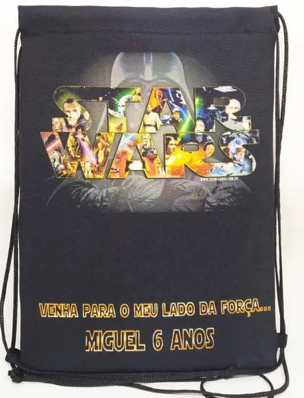 Kit Mochilas ou Sacolas Tema Star Wars 3