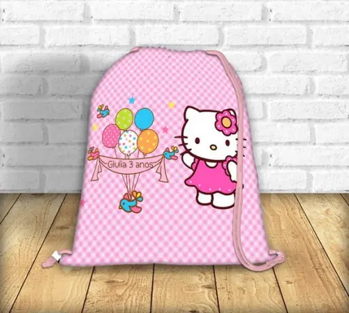 Lembrancinhas Hello Kitty - Mochila Saco