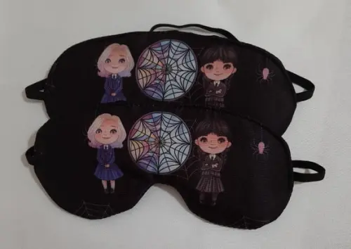 Máscara de Dormir Wandinha Lembrancinha de Aniversário