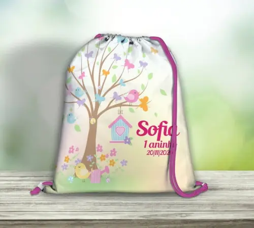 Mochila Jardim Encantado e Borboleta