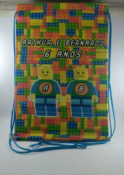 Mochila peças lego