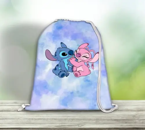 Mochila Mochilinha Sacola de Costa Stitch