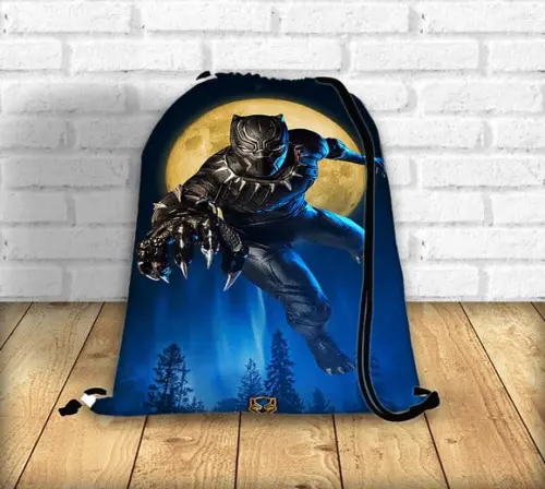 Mochila Saco - Pantera Negra