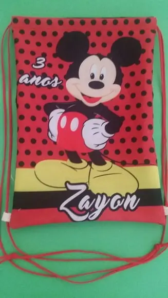 Mochilas Mickey Fundo preto