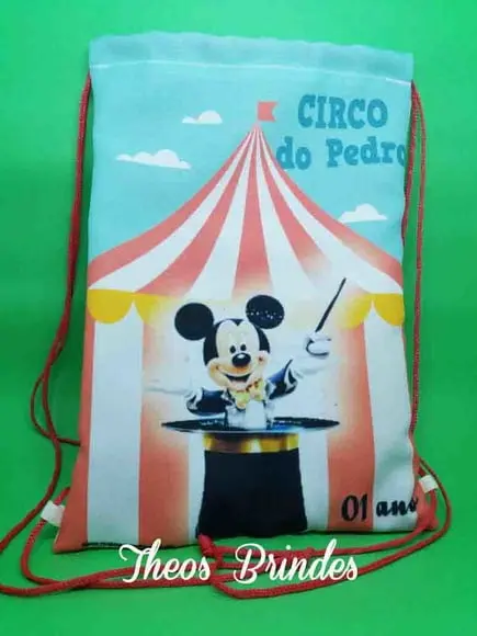 Mochilas ou Sacolas Circo Mickey 3