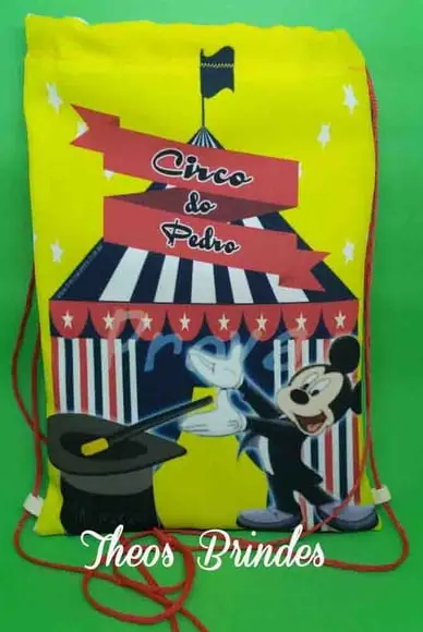 Mochilas ou Sacolas Circo Mickey