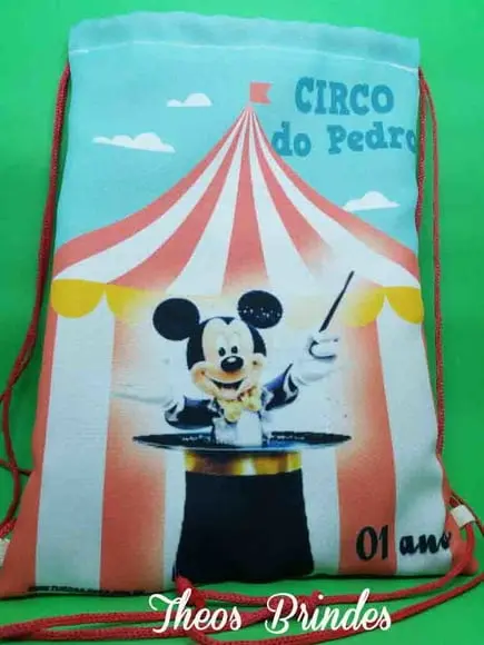 Mochilas ou Sacolas Circo Mickey 3