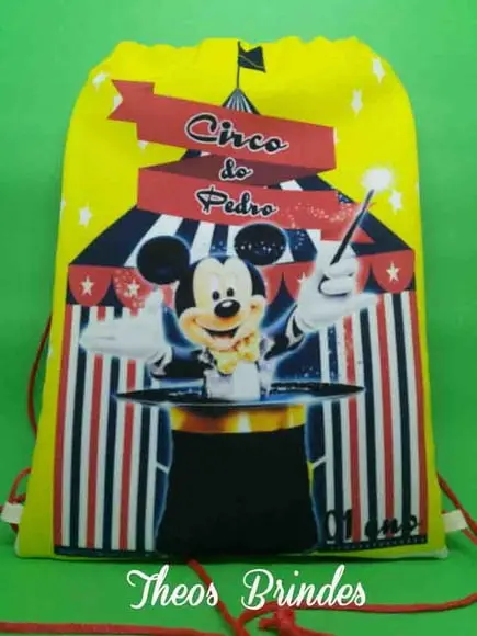 Mochilas ou Sacolas Circo Mickey 4