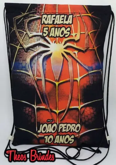Mochilas ou Sacolas Homem Aranha