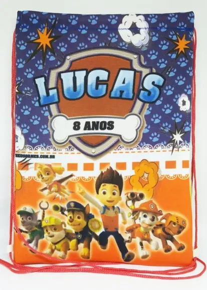 mochilas ou sacolas Patrulha Canina