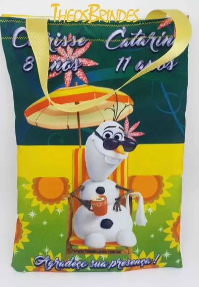Mochilas ou Sacolas tema Frozen