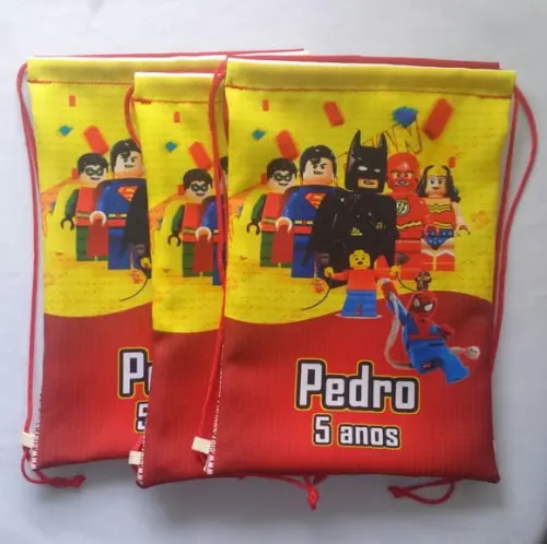 Mochilas ou Sacolas Tema Lego