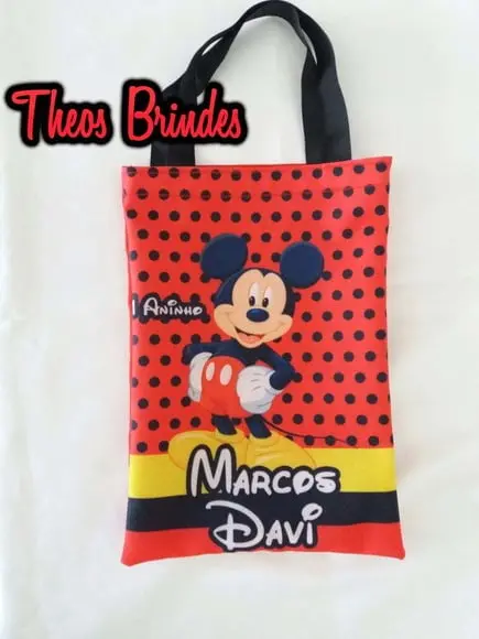 Mochilas ou Sacolas Tema Mickey