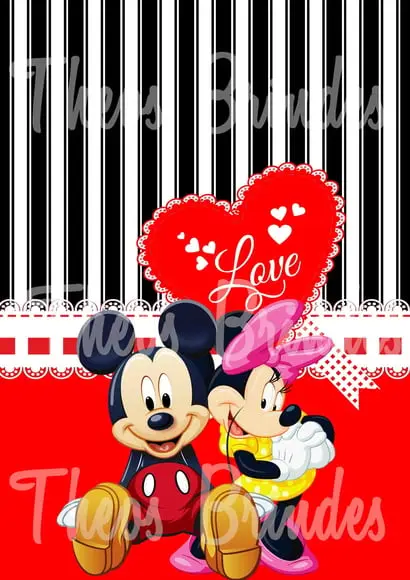 Mochilas ou Sacolas Tema Mickey Love