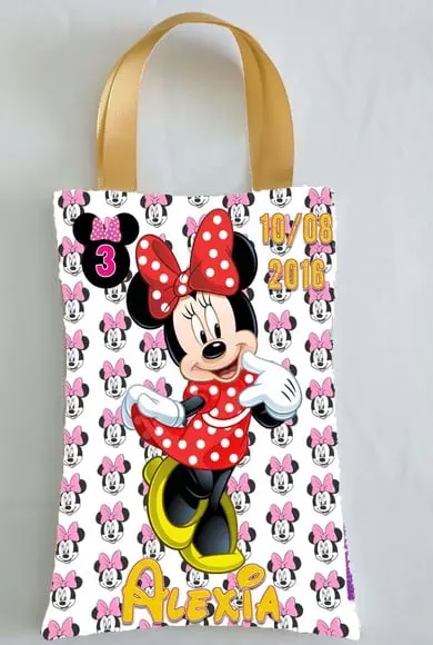 Mochilas ou Sacolas Tema Minnie