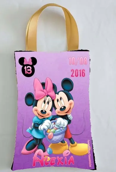 Mochilas ou Sacolas Tema Minnie