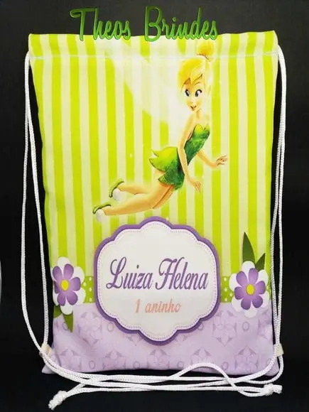 Mochilas ou Sacolas Tema Sininho