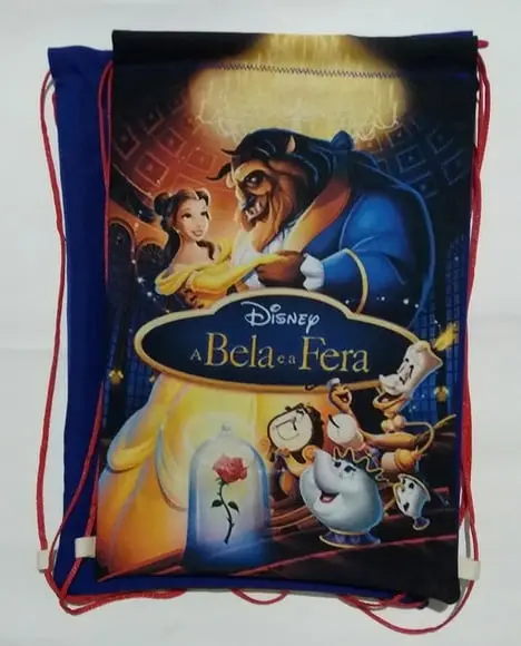 mochilas personalizada bela e a fera