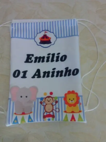 Mochilas Personalizadas - Tema Circo