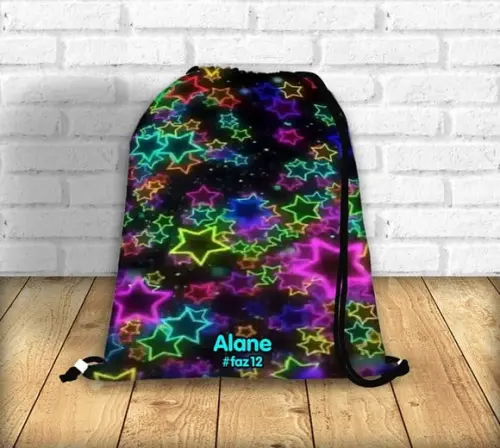 Mochilas Saco Festa Neon
