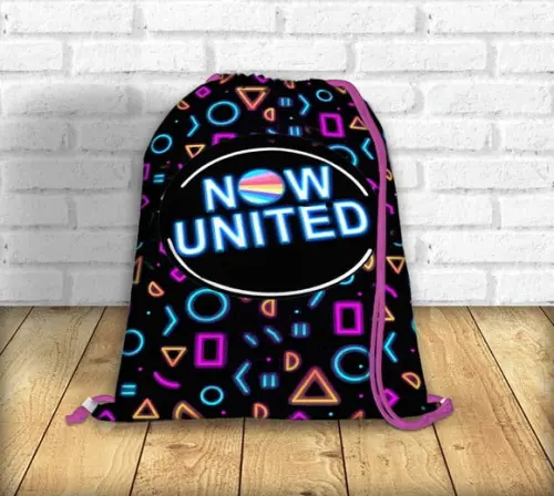 Mochilas Saco Neon Now United