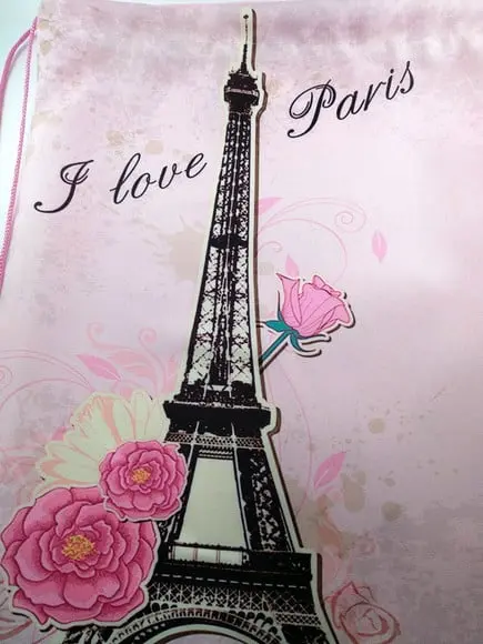Mochilinha Paris e Torre Eifel 30x40