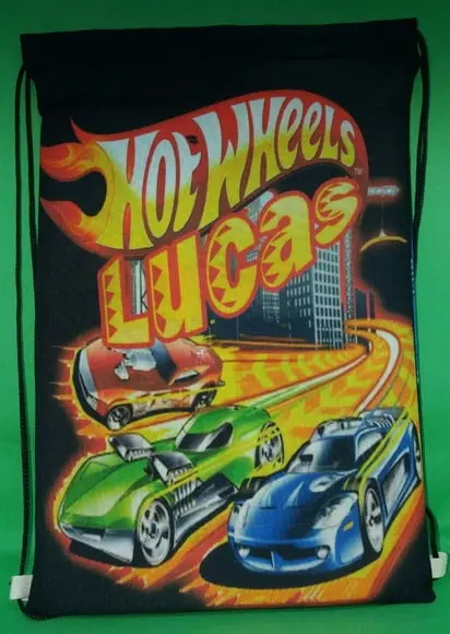 Mochilinhas Tema Hot Wheels