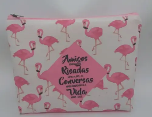 Nécessaire Flamingos Tropical