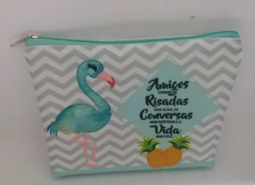 Nécessaire Flamingos Tropical