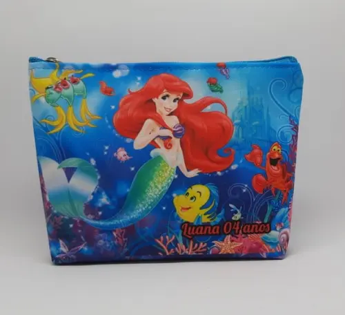 Nécessaire Lembrancinha Pequena Sereia Ariel Aniversário