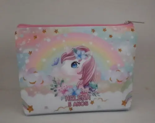 Nécessaire Lembrancinha Unicornio Aniversário