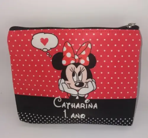 Nécessaire Minei e Mickey Vermelha