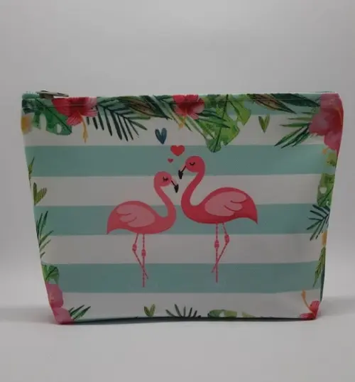 Nécessaire Personalizada Flamingo Tropical