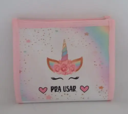 PORTA MÁSCARA LIMPAS E SUJAS UNICORNIO