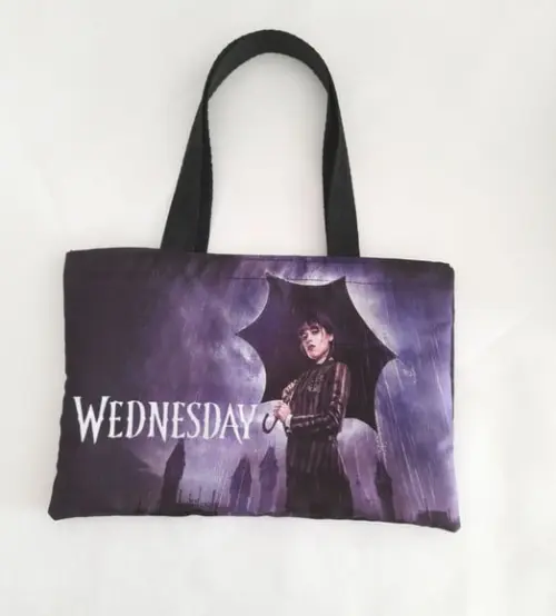 Sacola Ecobag Lembrancinha - Wandinha Aniversario