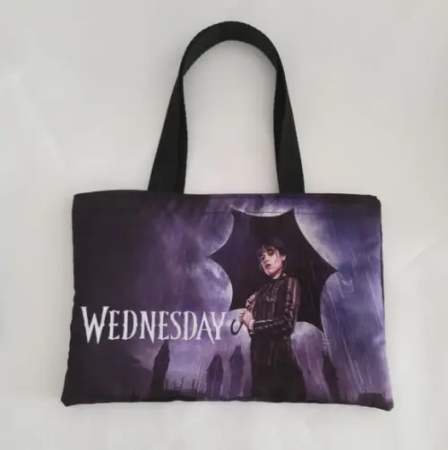 Sacola Ecobag Lembrancinha - Wandinha Aniversario